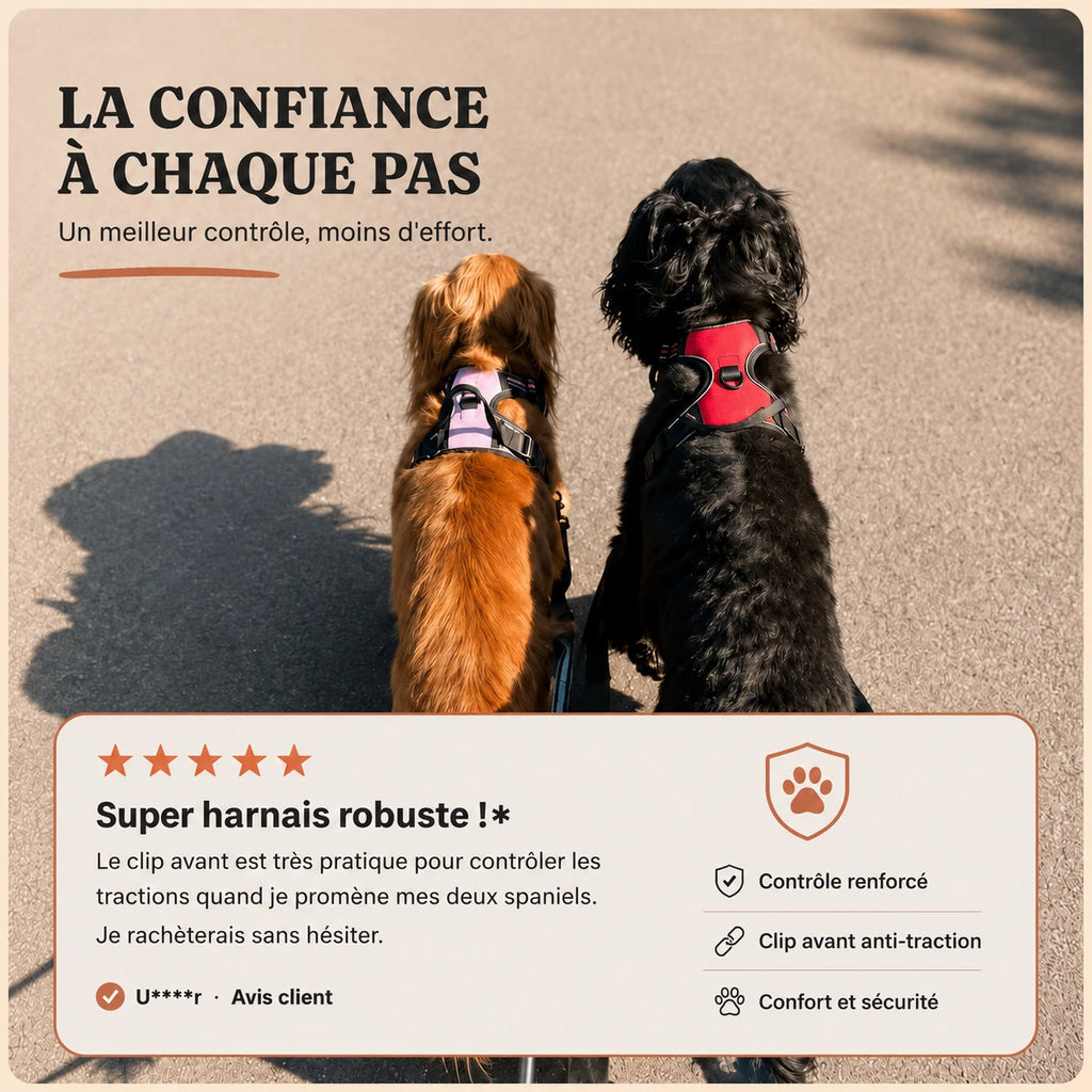 Harnais pour Chien Anti-Traction Kanvo™